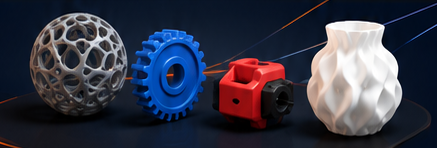 Piezas y objetos fabricados en impresión 3D